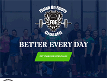 Tablet Screenshot of foecrossfit.com